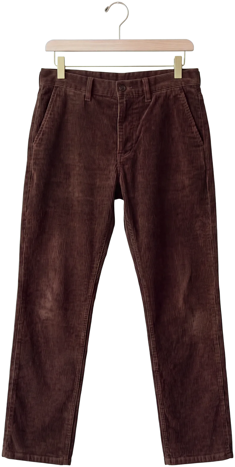 Brown corduroy trousers